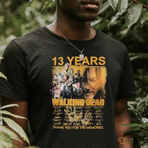 Design 2010 2023 13 Years The Walking Dead Thank You For The Memories T Shirt