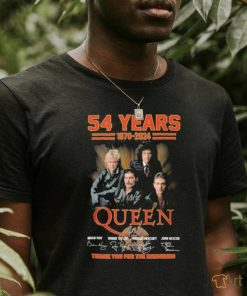 Design 54 years 1970 2024 queen thank you for the memories shirt