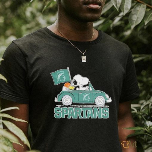 Design Blyth spartans Peanuts Snoopy car cartoon sports shirt