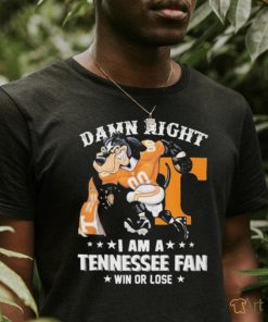 Design Damn right I’m a Tennessee volunteers fan shirt