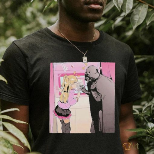 Design Darth Vader And Cute Girl Anime T Shirt