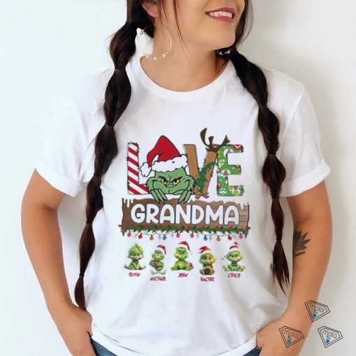 Design Grinch hat santa love Grandma baby Grinch’s merry christmas shirt