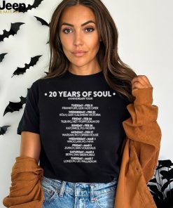 Design Joss Stone 20 Years Of Soul Black T Shirt