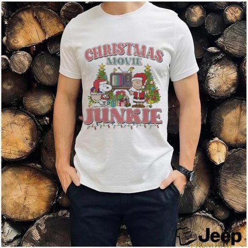 Design Snoopy Christmas Movie Junkie T Shirt