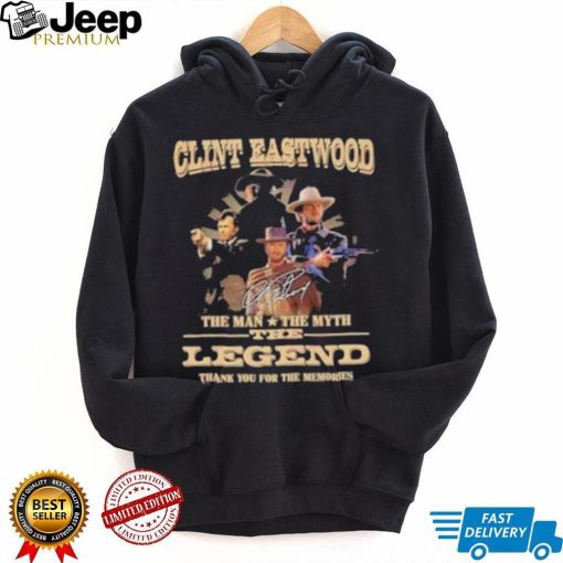 Design clint eastwood the man the myth the legend thank you for the memories shirt