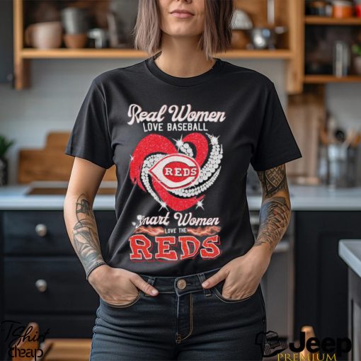 Design real women love basketball smart women love the reds diamond design shirt