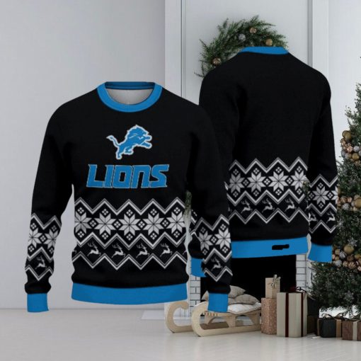 Detroit Lions Christmas Pattern Hot Trending Ugly Sweater Gift For Fans