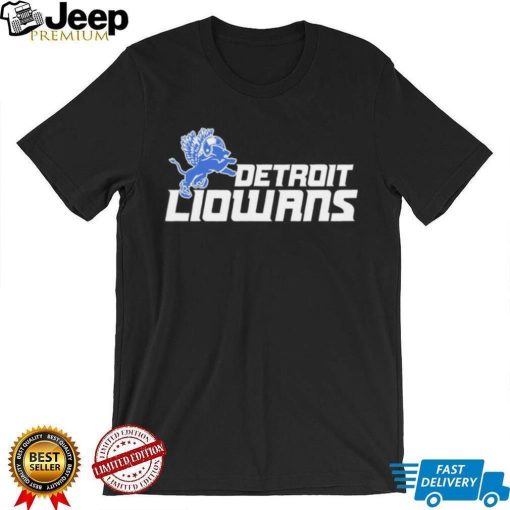 Detroit Lions Detroit Liowans logo shirt