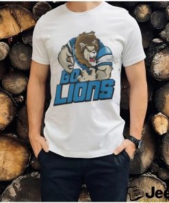 Detroit Lions Football Go Lions Mascot T Shirt