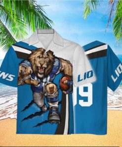 Detroit Lions Football Team 3D Apparel Hawaiian Shirt