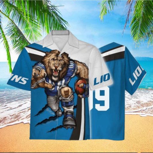 Detroit Lions Football Team 3D Apparel Hawaiian Shirt