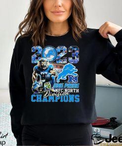 Detroit Lions Mascot 2023 One Pride NFC North Division Champions shirt