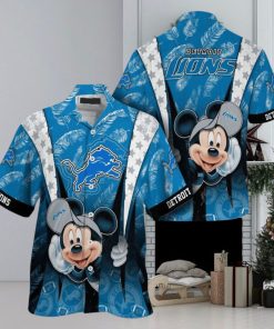 Detroit Lions Mickey Mouse NFL Hawaiian Shirt