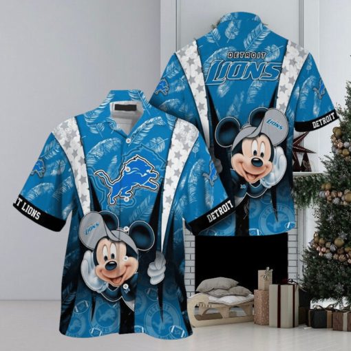 Detroit Lions Mickey Mouse NFL Hawaiian Shirt