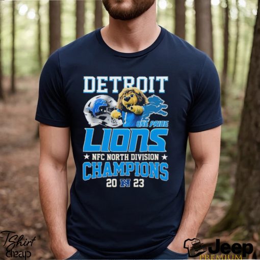 Detroit Lions NFC North Division Champions one pride 2023 shirt