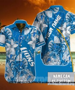 Detroit Lions NFL Classic Hawaiian Button Shirt