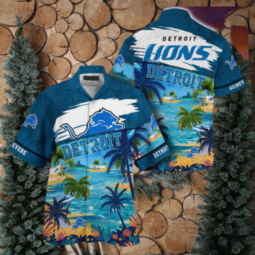 Detroit Lions NFL Customized Summer Hawaii Shirt For Sports Fans