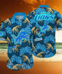 Detroit Lions NFL Flower Classic Full Print Hawaiian Shirt