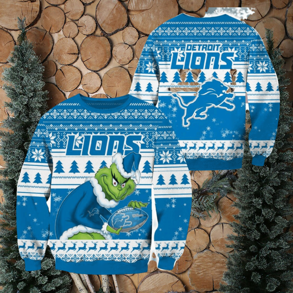 NFL Detroit Lions Festive Knitted Xmas Sweater For Men Women 