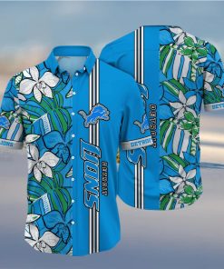 Detroit Lions NFL Hawaiian Shirt Hiking Aloha Shirt