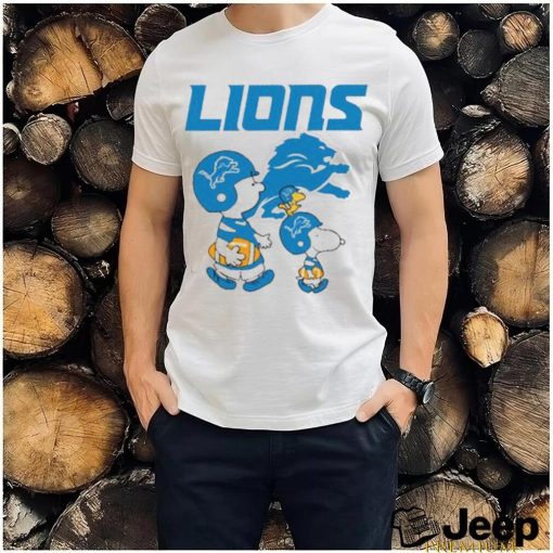 Detroit Lions NFL Snoopy And Charlie Brown Peanuts Shirt