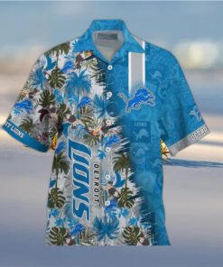 Detroit Lions NFL Team Football Beach Shirt Summer Button Down Hawaiian Shirt Fan Ever
