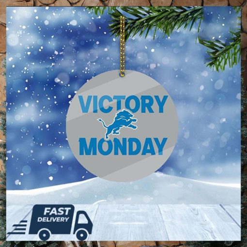 Detroit Lions NFL Victory Monday Christmas Tree Decorations Xmas Ornament