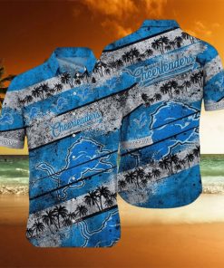 Detroit Lions Nfl Graphic Tropical Pattern Short Sleeve Summer For Fans Leobees Trending Hawaiian Shirt