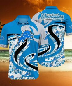 Detroit Lions Nfl Hawaii Tropical Pattern Graphic This Summer Nflem0wi Leobees Trending Hawaiian Shirt