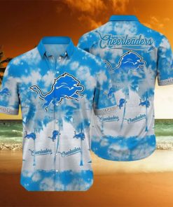 Detroit Lions Nfl Tropical Pattern Graphic Short Sleeve Summer Srrjmn Leobees Trending Hawaiian Shirt