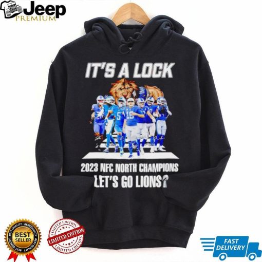 Detroit Lions cross the road it’s a lock 2023 NFC North Champions let’s go Lions shirt