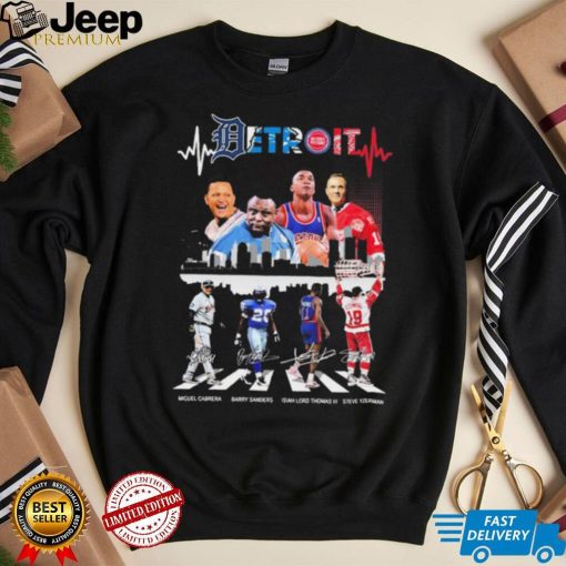 Detroit Miguel Cabrera Barry Sanders Isiah Lord Thomas Steve Yzerman Shirt