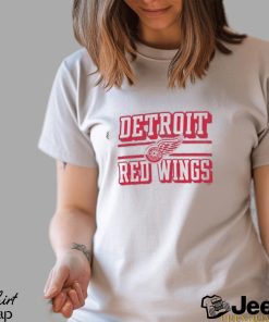 Detroit Red Wings Champion Tri Blend Dual Stripe Long Sleeve T Shirt