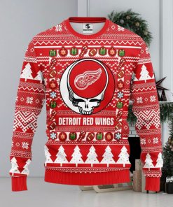 Detroit Red Wings Grateful Dead Ugly Christmas Sweater Warm Gift For Christmas