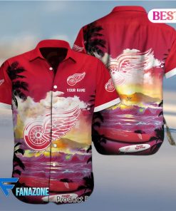 Detroit Red Wings NHL Custom Hawaii Shirt