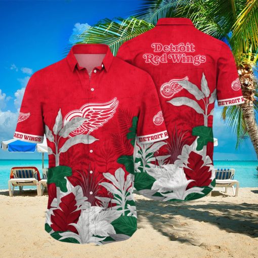 Detroit Red Wings NHL Hawaiian Shirt Dry Season Aloha Shirt