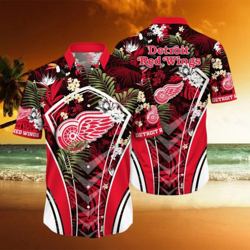 Detroit Red Wings NHL Hawaiian Shirt Mid Year Aloha Shirt