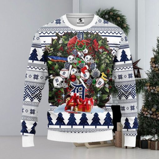 Detroit Tigers Christmas Tree Ugly Sweater