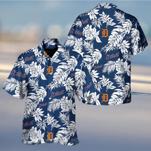 Detroit Tigers Logo Aloha Hawaiian Shirt