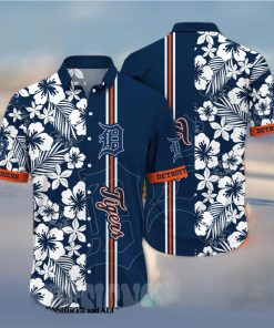 Detroit Tigers MLB Flower All Over Print Hawaiian Shirt