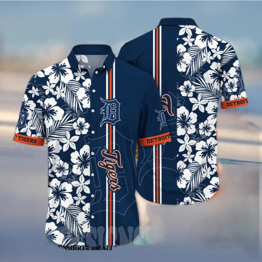 Detroit Tigers MLB Flower All Over Print Hawaiian Shirt