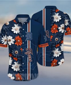 Detroit Tigers MLB Flower All Over Print Unisex Hawaiian Shirt