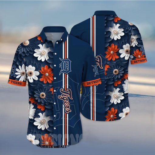 Detroit Tigers MLB Flower All Over Print Unisex Hawaiian Shirt