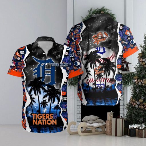 Detroit Tigers MLB Hawaiian Shirt Custom Name 3D All Over Printed Hawaii Shirt