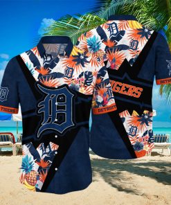 Detroit Tigers MLB Hawaiian Shirt Parasols Aloha Shirt