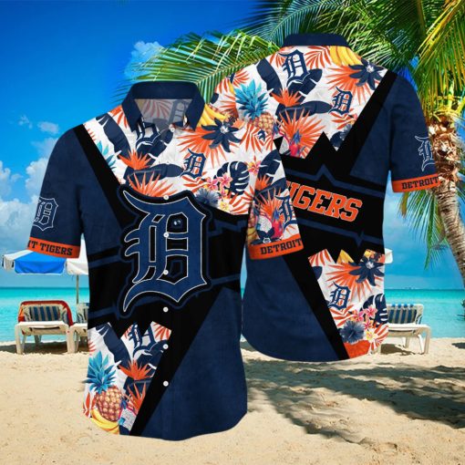 Detroit Tigers MLB Hawaiian Shirt Parasols Aloha Shirt