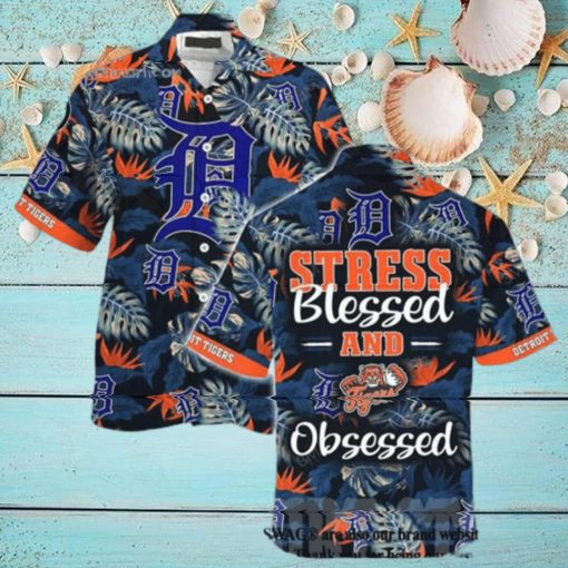 Detroit Tigers MLB Hot Version Hawaiian Shirt  Hawaiian Beach Short