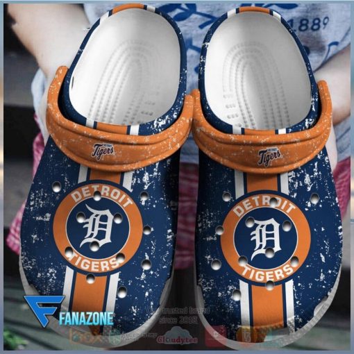 Detroit Tigers MLB Sport Crocs Clogs Shoes Comfortable