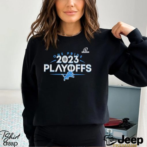 Detroit lions fanatics branded 2023 NFL playoffs T shirt