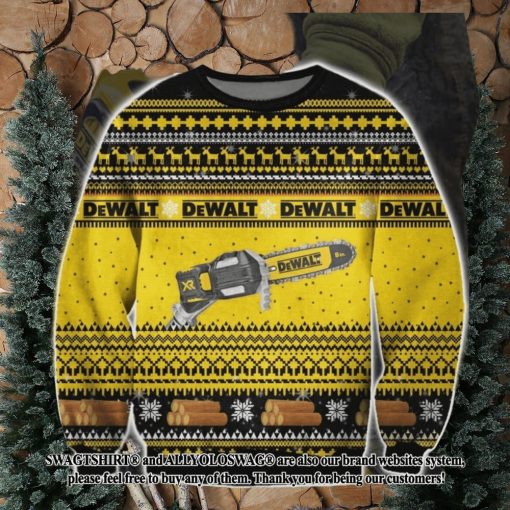 Dewalt Chainsaw Ugly Wool Sweater